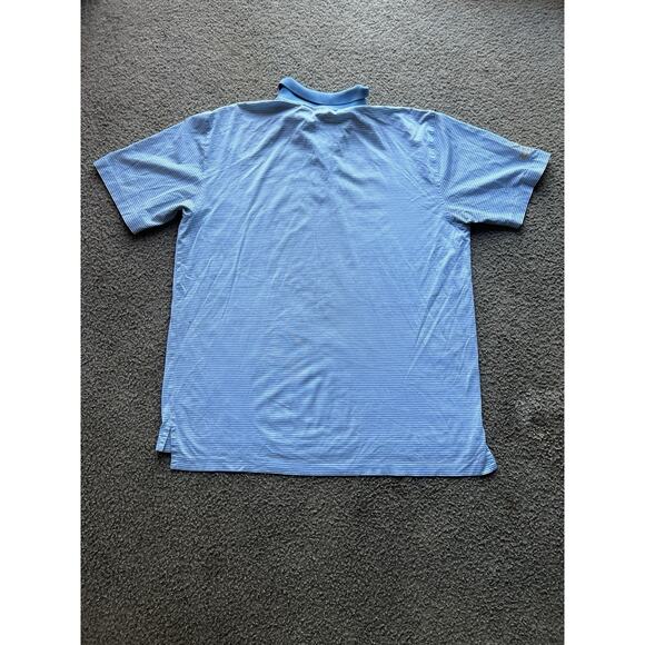 Brooks Brothers Polo Shirt Large Adult Blue Golf Stretch Performance Knit Mens L - Picture 5 of 5
